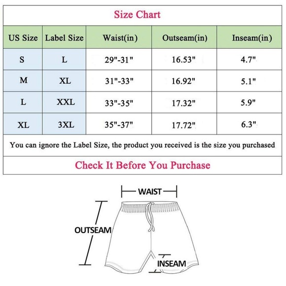 Men's Swim Trunks Quick Dry Beach Shorts - Picture 4 of 7